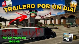 SIENDO TRAILERO POR UN DIA EN Car Parking Multiplayer *no lo veas de noche*👻🔥