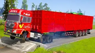 Spintires: Mudrunner | Trailer Truck Tow Trailer Mud Wrestling Match Daily