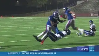 West Brook High School's Troy Yowman makes the week 11 Hit of the Week
