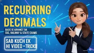 Recurring decimal to fraction | exam approx | ssc | railway | by @nishatmathsofficial