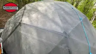Drevodom v tvare kupoly s EPDM hydroizol&aacute;ciou obl&uacute;kovej strechy | RubberCover EPDM