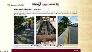Avances en puentes y caminos en el estado
