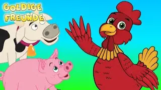 Die kliene rote Henne kinderlied | Kinderlieder zum mitsingen | Goldige Freunde
