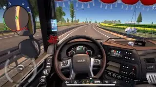 Realistic DAF Truck ( DAP XF ) Gameplay Truck Simulator : World | Truck Games | Driving Simulator