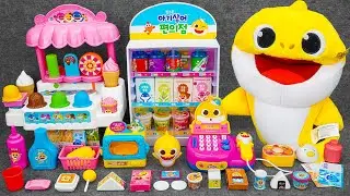 76 Minutes Satisfying with Unboxing Cute Shark Ice Cream Store, Cash Register Toys Collection ASMR
