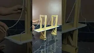 Mini Tower Bridge DIY Idea &mdash; Cardboard Craft #short #reel #viral #diycrafts #youtubeshort