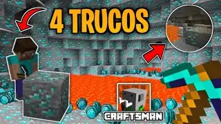 4 TRUCOS para ENCONTRAR DIAMANTES R&Aacute;PIDOS en CRAFTSMAN!! | Loco Gamer 14