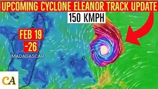 Upcoming Cyclone Eleanor Track Update | Meteo Maurice Today - Feb 14, 2024