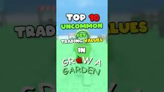 TOP 10 UNCOMMON Pets Trading VALUES in Grow A Garden  #roblox #growagarden