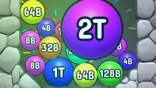 2048 3D puzzle game _ 2T ball merged