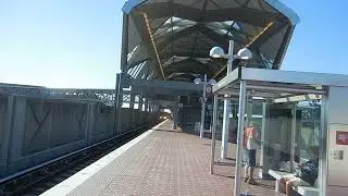 Riding Washington's Metro: Silver line train arriving at the Innovation Center Station