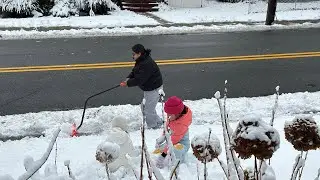 Granddaughter loves snow !!❄️⛄️