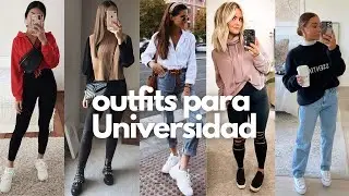🎀OUTFITS COMODOS para el INSTITUTO/ looks COMODOS para UNIVERSIDAD🎒/ OUTFITS CASUALES🌸