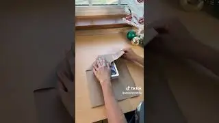 1 tape wrapping method. #christmas #gift #wrap