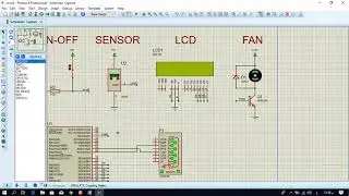 display temperature on LCD using LM35 and PIC18F452 & send temperature to serial port
