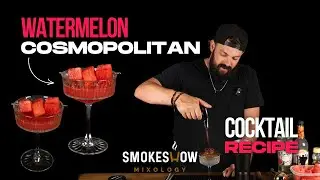Smoked Watermelon Cosmopolitan | Easy Vodka Cocktail for Summer