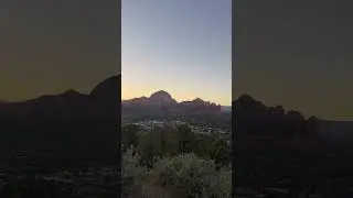 Sunset at Airport Mesa, Sedona | Fiery Red Rocks & Desert Glow 🌅🔥 #Shorts