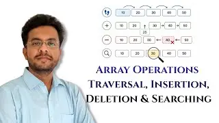 Array Operations Explained | Traversal, Insertion, Deletion & Searching | DSA for Beginners | DSA 6