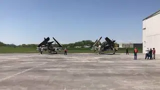A-1 Skyraiders 683 and 665 cranking up simultaneously
