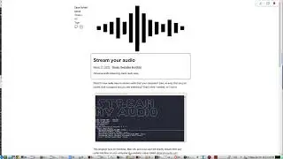 Low Latency Audio Streaming using the FREE AUDIO SERVER from StreamYourAudio.Com, Morse code example