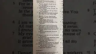 Psalm 6 - The Book of Psalms - The Holy Bible