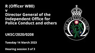 R (Officer W80) v Director General of the Independent Office for Police Conduct and others