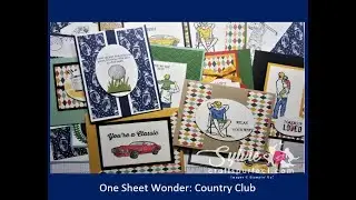 Stampin Up One Sheet Wonder: County Club Designer Series Paper
