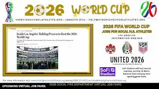 2026 FIFA World Cup Los Angeles Jobs & Internships for SoCal High School Athletes