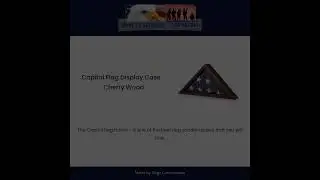 Capitol Flag Display Case - Cherry Wood, Capitol Flag Case - Great Wood Flag Case