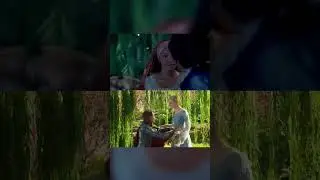 Kiss the girl under the willow tree ft. Ariel and Aurora #disney #maleficent The Little Mermaid