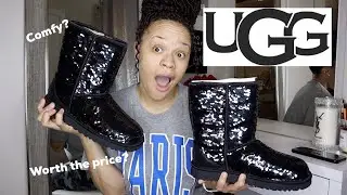 UGGS ON SALE! FIRST TIME BUYING UGGS! CLASSIC SHORT SEQUIN BOOTS!