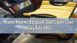 Review Kikerike Backpack Stool Cooler Chair Heavy Duty 400 LBS Max Load Portable Lightweight Stool B