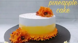 fresh pineapple cake|spongy pineapple cake recipe|without oven|pineapple cake recipe in malayalam