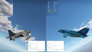 Horizontal Takeoff And Climb Performance Test AV-8A VS. YAK-38 | WAR THUNDER EXPERIMENT