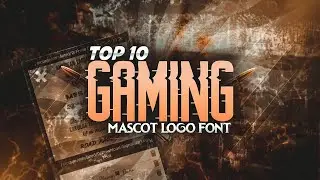 Top 10 free gaming logo font pack| Best fonts for designer| Mascot logo font pack| Tech IB #Fontpack