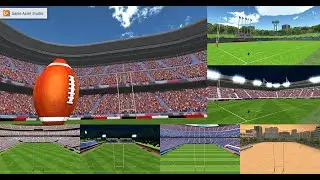 Rugby Stadiums Pack by GameAssetStudio
