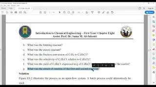 Introduction to Chemical Engineering(Chapter 8) part3