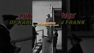 Brutal Execution Of Karl Hermann Frank Who Kill 340 civilians #ww2 #history