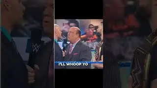 Paul Heyman was funny talking to Adam Pearce said i'm from NY I'll whoop your A$$ in the segment🤣😂