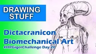 Dictacranicon | Draw In a Biomechanical Style | #HRGigerChallenge
