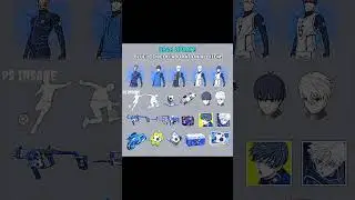 Upcoming BLUE LOCK Anime Collaboration Items| New Emote,Jersey,Bundle,Animation,Weapon #shorts #feed