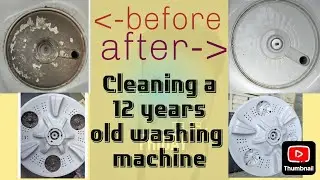 Cleaning 12 yrs old Washing Machine #cleaning #diy #beforeandafter