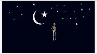 How to make Animated skeleton and night scene in PowerPoint