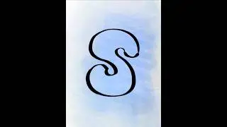 How to Draw Bubble Letters S