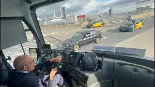 Bus Pov driving in city traffic || Bus driving pov spain 