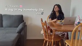 A cozy & slow day in my life as an homebody🤍🏡 work from home & me time; unboxing new wallet📦💳