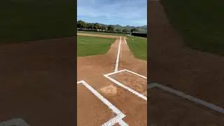 How to game day chalk the baseball diamond⚾️ #satisfying #baseball #chalk #chill