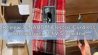 Review JENABOM Electric Cordless Screwdriver, 3.6V Screwdriver with 105pcs Accessories, Rechargeable