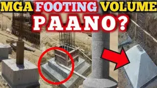 PAANO MAG COMPUTE NG VOLUME NG SLOPE FOOTING,CIRCULAR FOOTING,TRAPEZOIDAL FOOTING AT STEPPED FOOTING