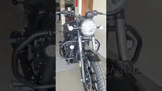 Custom Meteor 350 ☆ Fireball Black ☆ LED Headlight ☆ LED Trafficators #royalenfield #viral #shorts